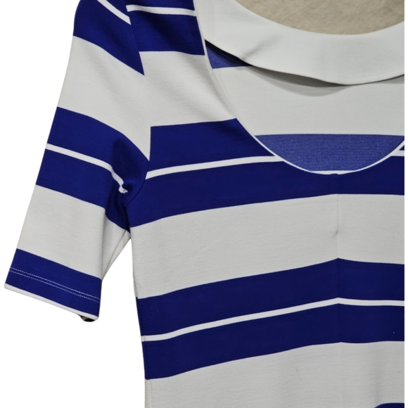 BANANA REPUBLIC Striped Dress sz 4 Like New - Picture 4 of 6